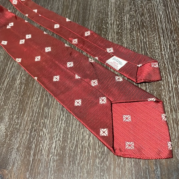 Botany 100% Acetate tie, necktie, burnt orange, 53” x 3 1/4” - Picture 4 of 6